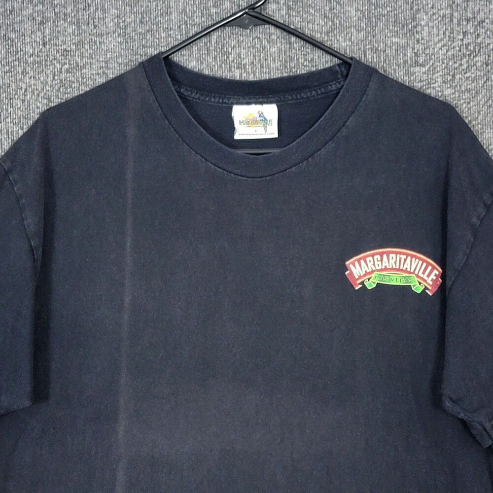 Vintage Jimmy Buffett Margaritaville T-Shirt Mens Large Black Imported Tequila - Picture 4 of 10